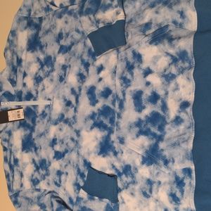 1/4 zip tye dye sweater